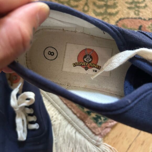 Vintage 1998 Women's Looney Tunes Tweety Bird Canvas Low Top Sneakers Size 8 - Picture 16 of 16